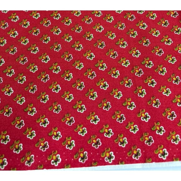 Windham Fabrics Baltimore Album Mary Koval Red Fabric 1/2 yard 44" Cotton Quilt - Picture 9 of 13